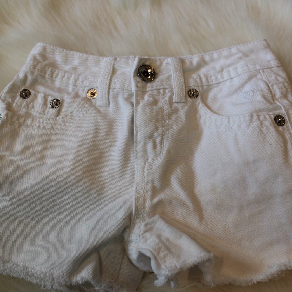Justice White Jean Short 10 Slim